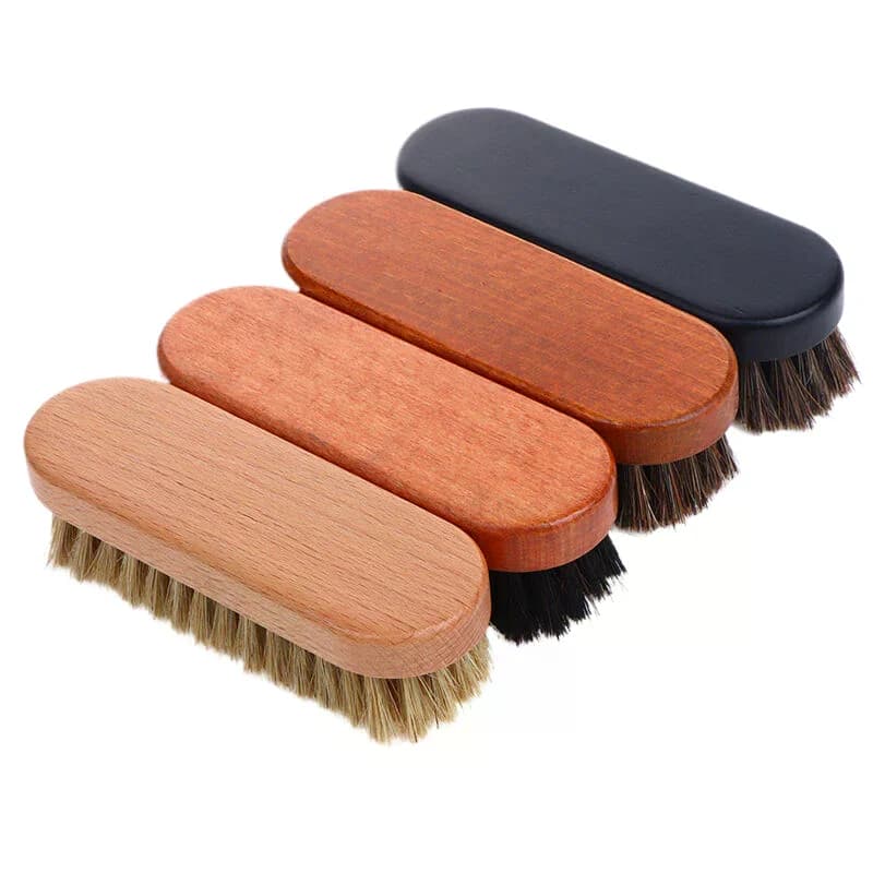 Spazzola per la pulizia e la lucidatura di dettagli cruscotto, peli, legno, pelle e scarpe - 1 pz