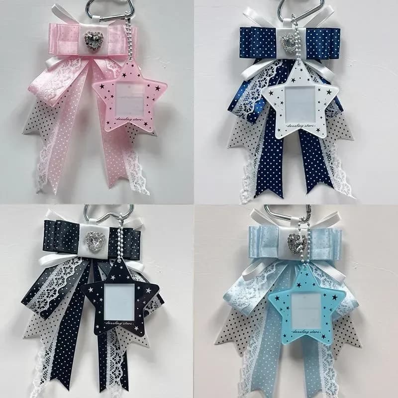 Ins Note Archi Pendenti Stelle Carte piccole Cornici portaoggetti Ragazza carina Portachiavi Zaini Ornamenti Accessori decorativi itabag