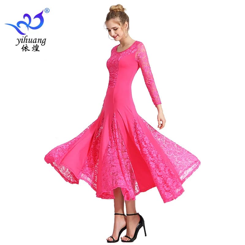 Modern dance dress, ballroom dance dress, pendulum dress, waltz dance dress