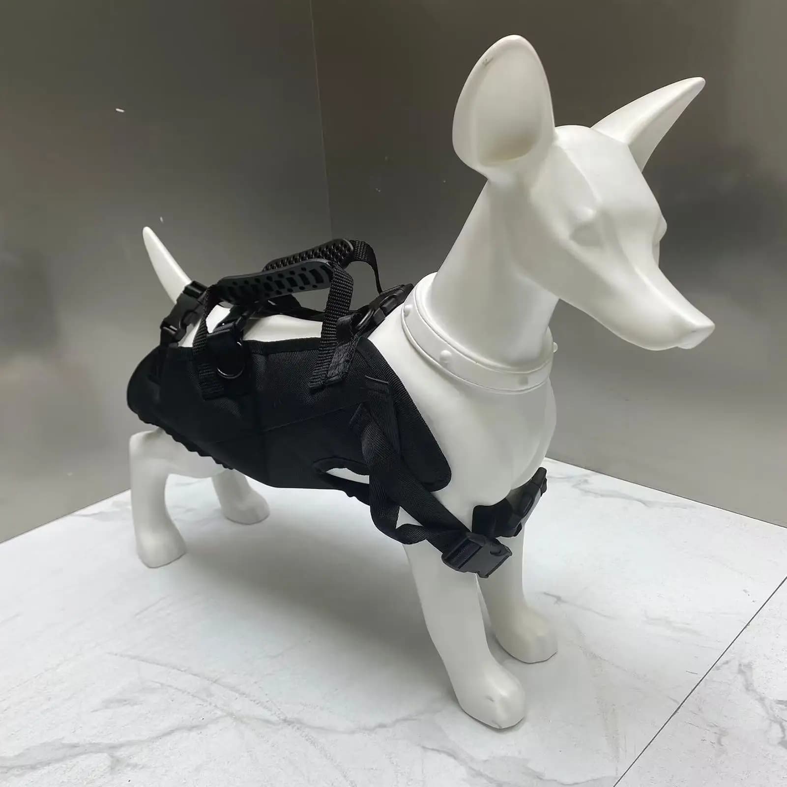 Zaino da trekking per cani Zaino per imbracatura per cani orizzontale regolabile portatile per cani anziani feriti Forniture per animali domestici disabili
