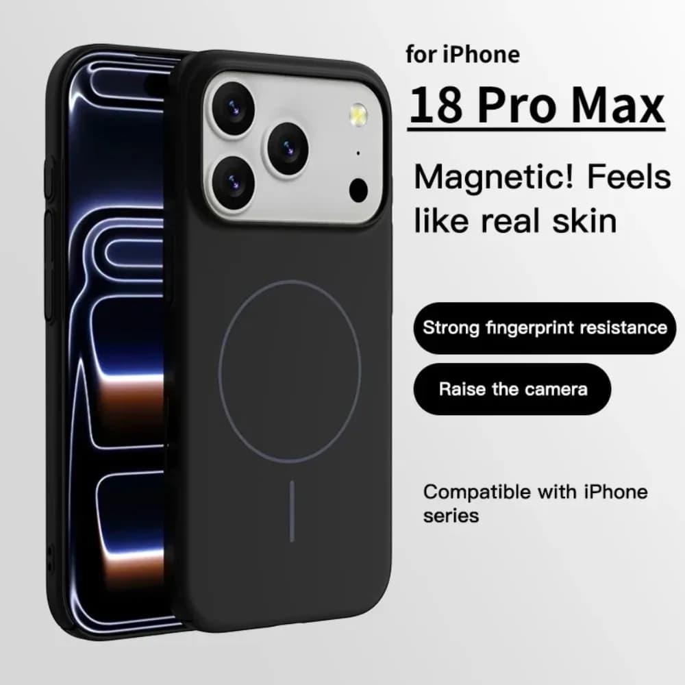 Luxury Frosted Skin Feel Original Magnetic Charger Case for IPhone 18Pro Max 17 13 14 15 16 for Magsafe Shockproof Protect Cover