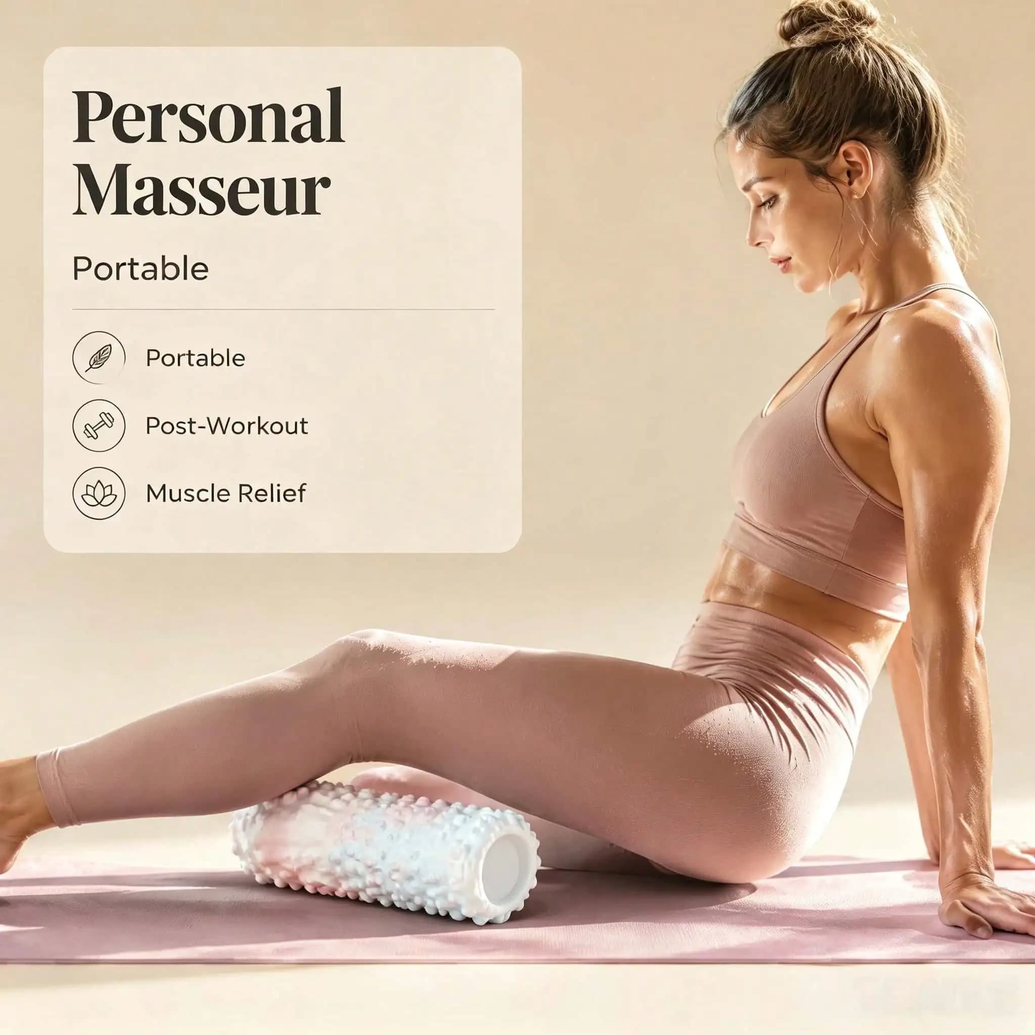 1 pcs Tie‑Dye Foam Roller Deep Tissue Muscle Massage Roller