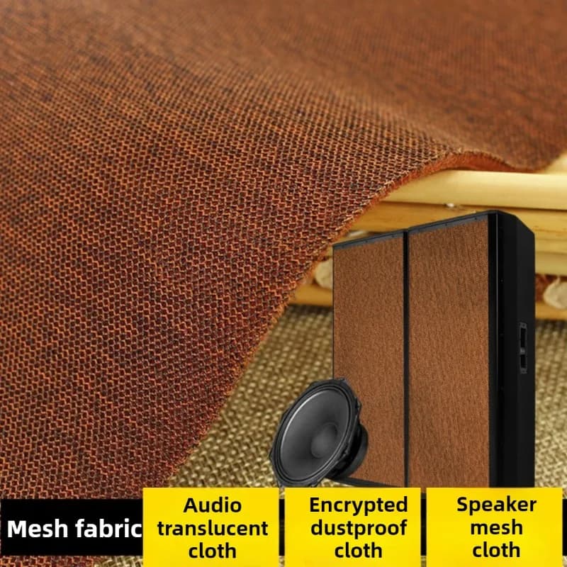 3D Speaker Mesh Fabric 2.5mm Thick By The Meter for Horn Cover Cinema Engineering Cloth Sewing Encrypted Thickened Black Gray