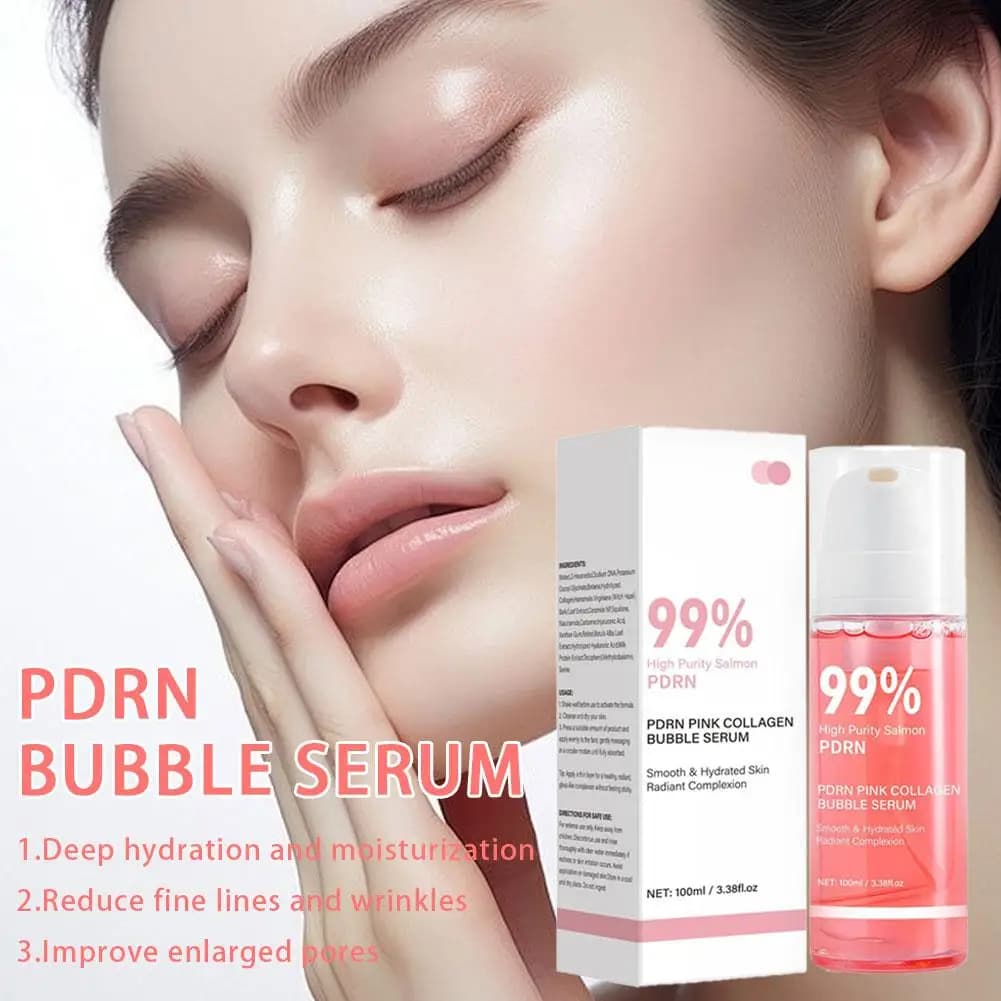 Maschera Peel-Off in Crema al Collagene, Essenza di Collagene di Salmone, Maschera Viso Idratante e Nutriente, Essenza Schiumosa per il Viso