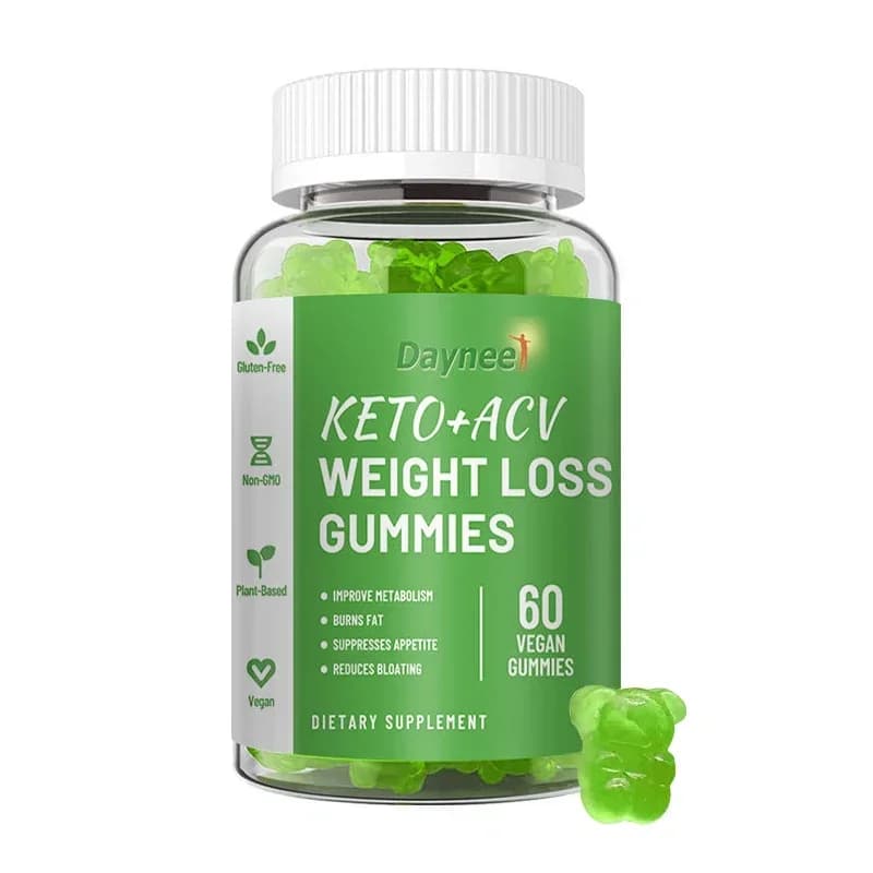 60 capsules Caramelle gommose al aceto del manica Metabolismo del corpo Caramelle gommose digestive ACV Vitamin B6 B12 Increases energy levels