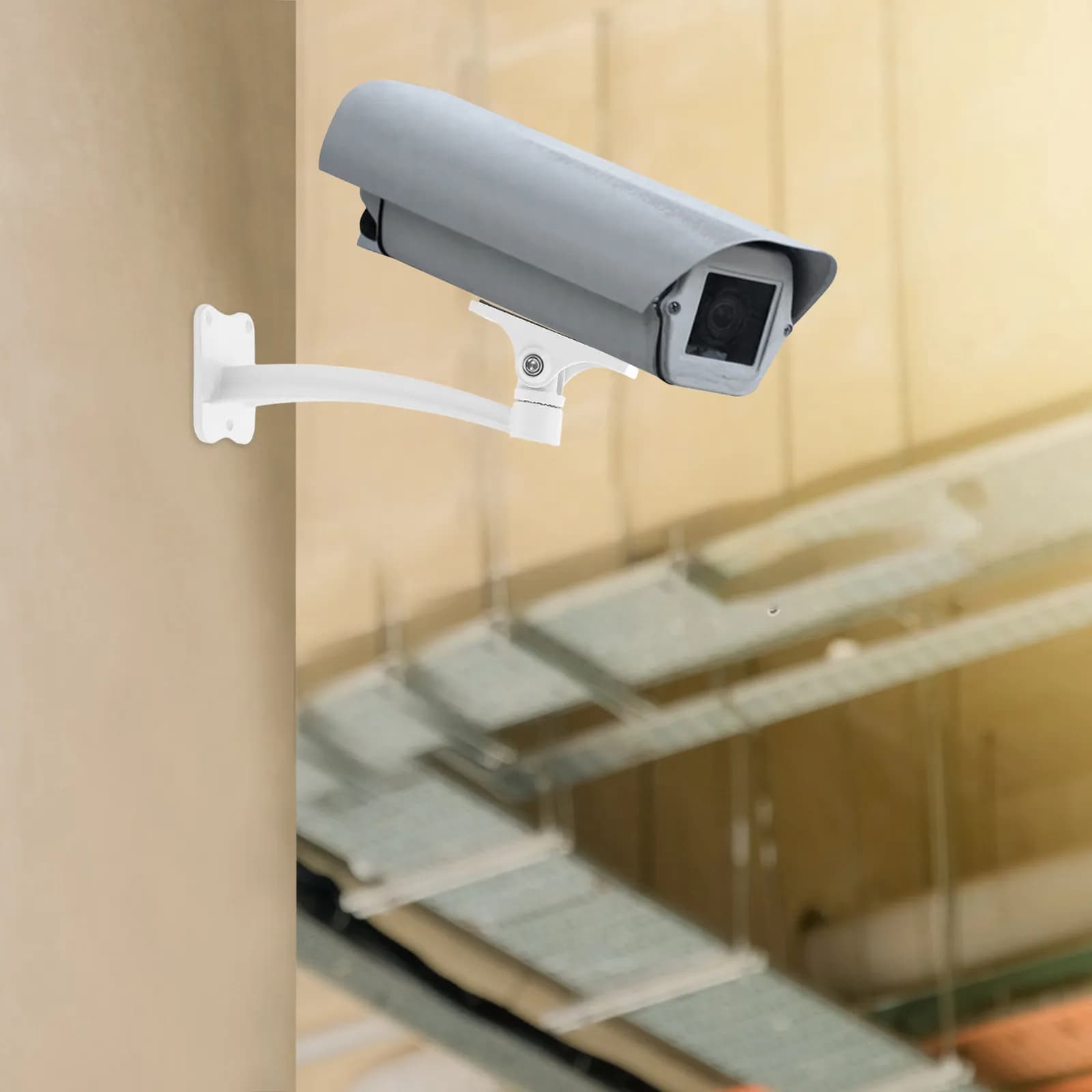 Support for Metal Becco d'Anatra Safety Camera, Aluminum Alloy Bracket for Wall Mounting, Interior and Exterior Camera Support