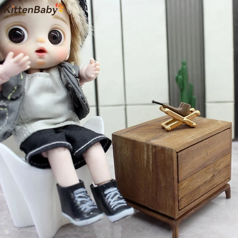 1:12 tubo di simulazione della casa delle bambole con modello di cremagliera casa delle bambole giocattolo per tubi portatile in miniatura Micro scena Decor Doll Dress Up Toy