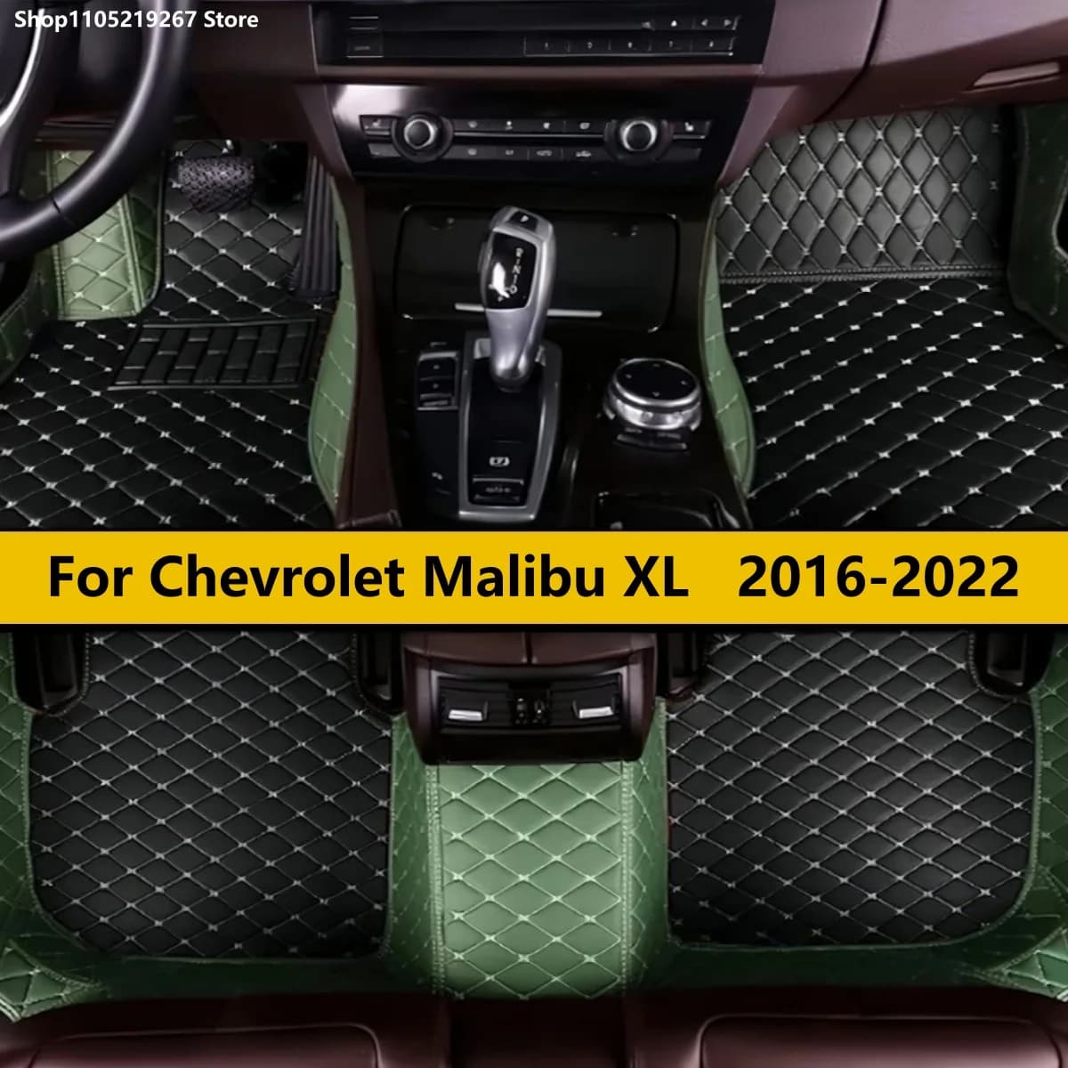 Tappetini per auto adatti per Chevrolet Malibu XL 2016 2017 2018 2019 2020 2021 2022 Accessori auto Tappetini Set completo Tappetini per piedi Tappeti