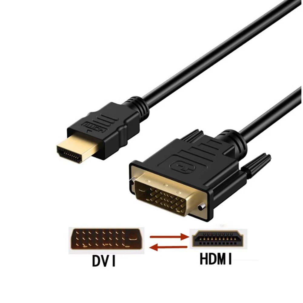 Monitor cable from HDMI to DVI adapter from dvi to HDMI monitor laptop TV PS4 high definition cable converter