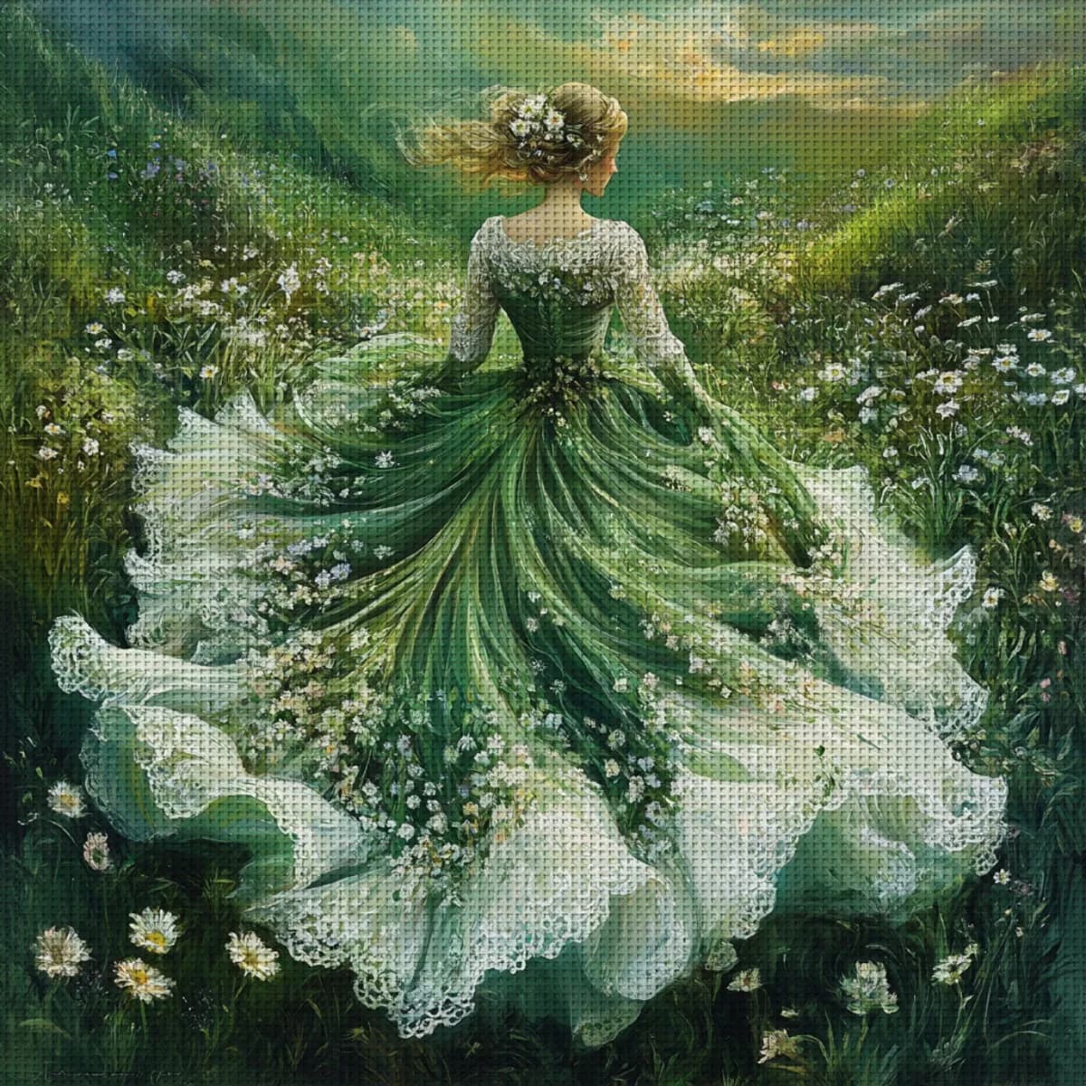 1PC 30X30cm/11.8X11.8inch, Christmas, 11CT/14CT Printed Cross Stitch DIY Kit, Adult Beginner's Relaxed Cross Stitch Embroidery