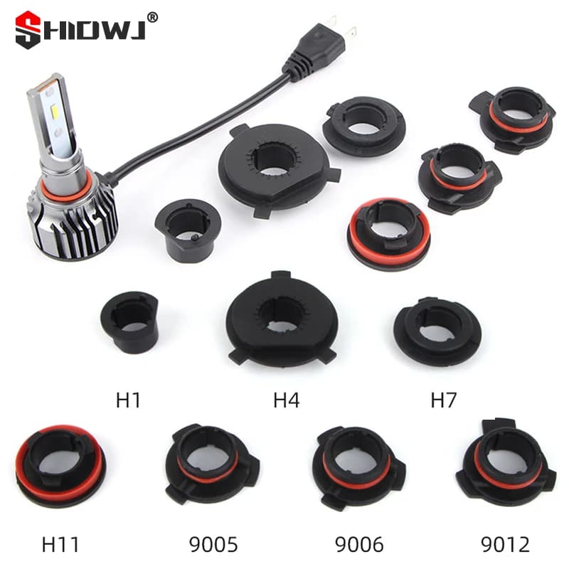 1Pc Car LED lampadina per fari Base adattatore presa supporto HB4/HB3/H11/H7/H4/H3/H1 clip di fissaggio per lampada frontale