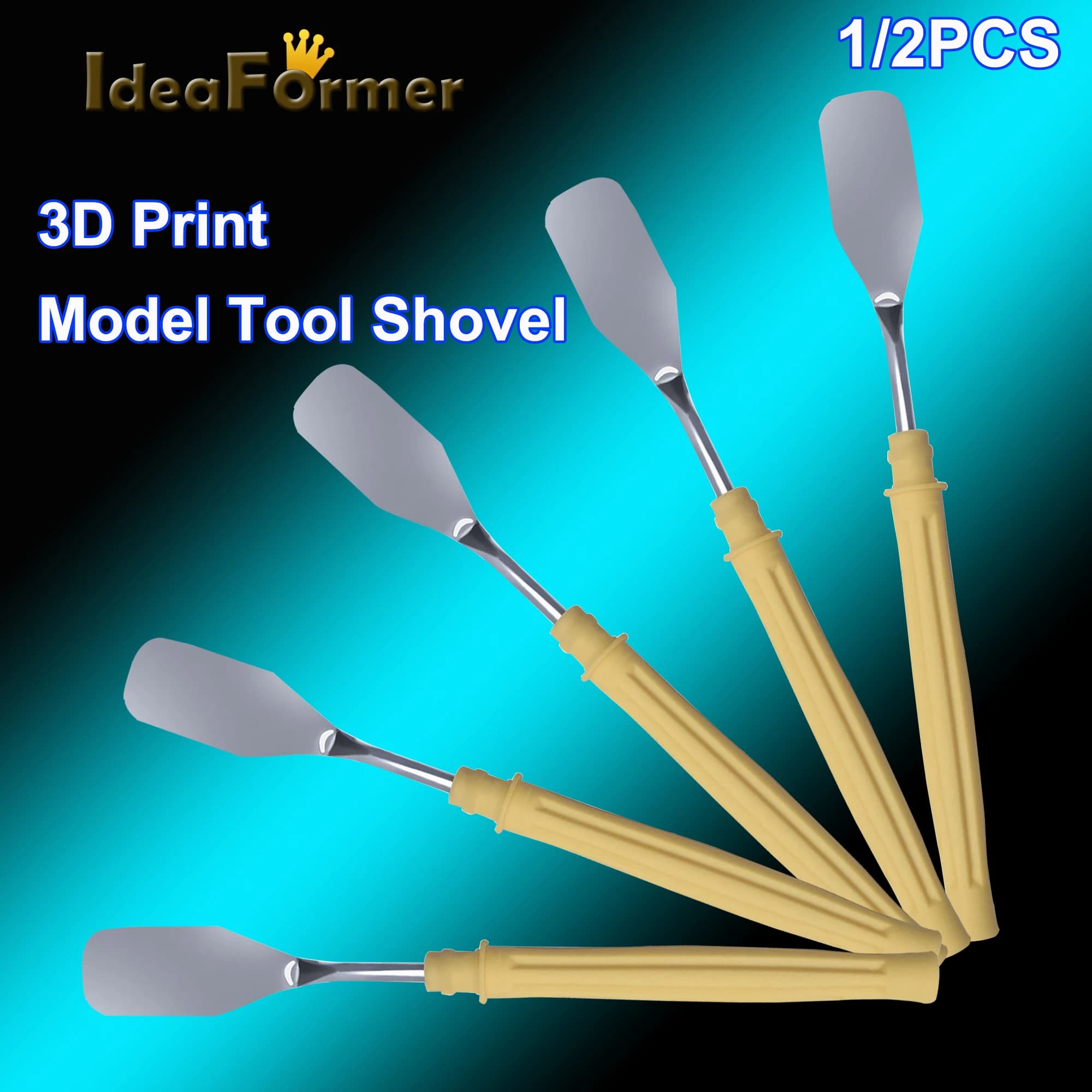 IdeaFormer 1/2PC 3D printer accessories spatula removal tool for 3D printing model 3D printing blade 3D filament material PLA ABS