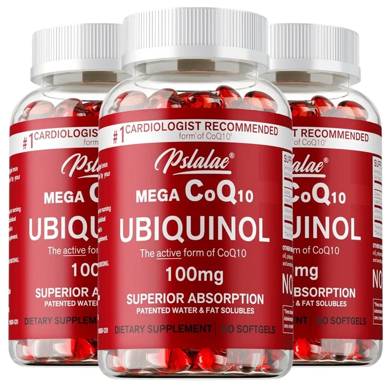 Mega Ubiquinol CoQ10 - Improves blood circulation, for energy production, supports heart and cardiovascular health