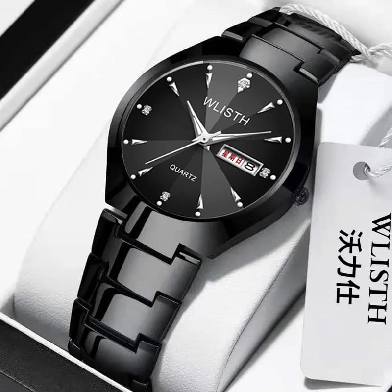 Orologio al quarzo di marca svizzera alla moda per uomini e coppie, impermeabile, quadrante luminoso, funzione data, modello all'ingrosso caldo