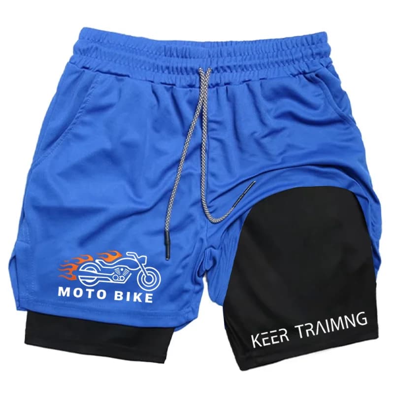Pantaloncini sportivi da uomo 2 in 1, nuovi pantaloncini sportivi ad asciugatura rapida con tasca, pantaloncini estivi completi per palestra, fitness e corsa wx195
