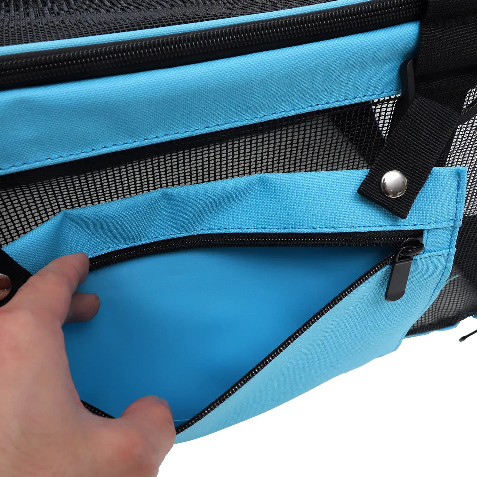 Borsa da Trasporto per Animali Domestici, Capiente e Traspirante con Design a Rete, Trasportino Portatile per Gatti, Ideale per Avventure all'Aperto