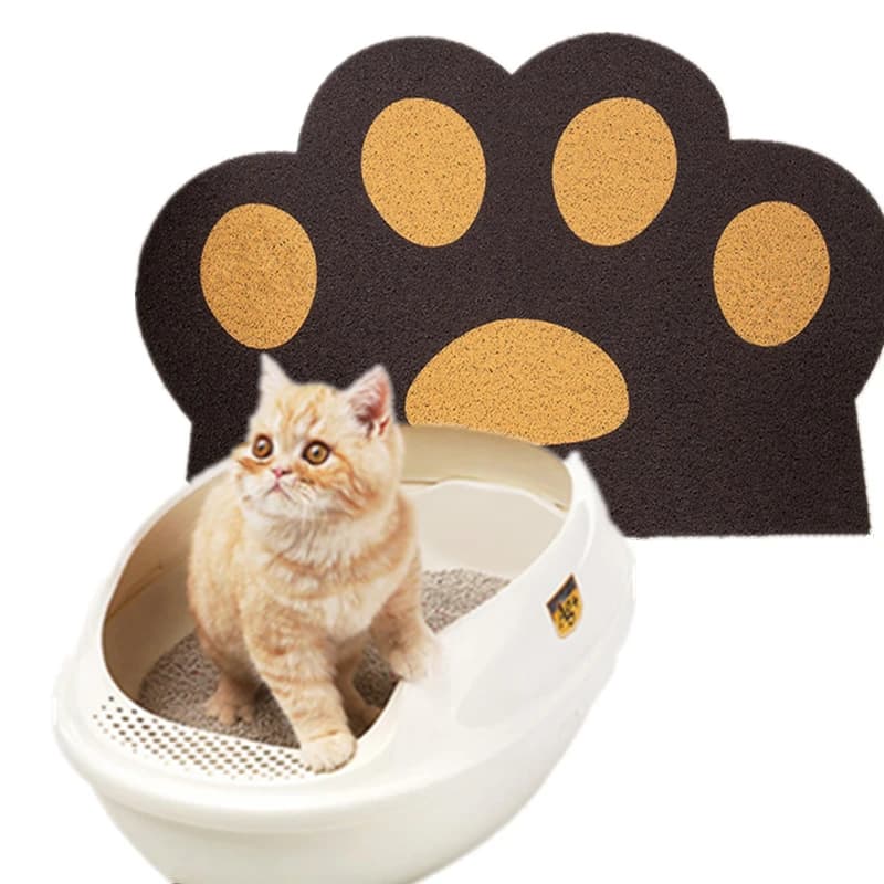 Tappetino per lettiera per gatti che intatta pulito, durevole e antiscivolo, tappetino per spaghetti in PVC, tappetino per porta