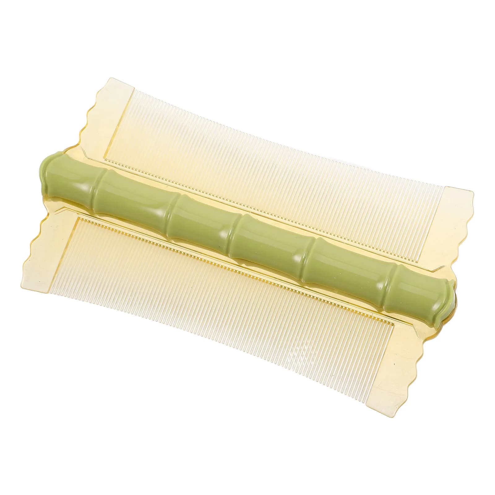 Pettine a Doppia Faccia in Plastica a Denti Fini per Rimozione Pulci, per Bambini e Animali Domestici, Strumento Portatile per la Rimozione della Forfora e la Toelettatura