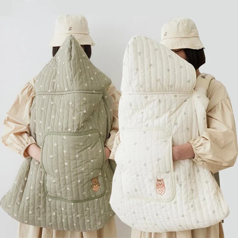 Nuovo Coprispallino Invernale per Neonati, Coperta in Pile Spesso per Passeggino, Fascia Avvolgente per Neonato, Coperta con Cappuccio per Dormire