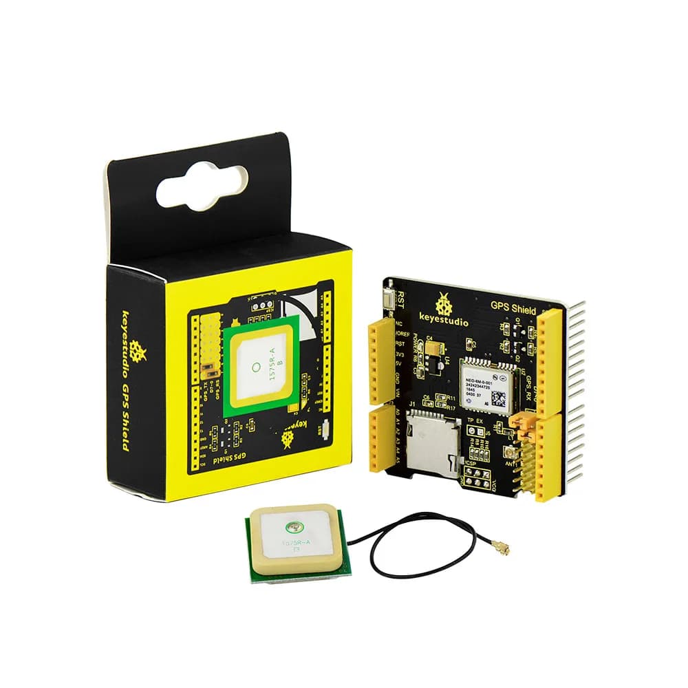 Keyestudio GPS Shield for Arduino UNO R3 based on NEO-6M-0-001 module compatible with UNO R3 and MEGA 2560 control card