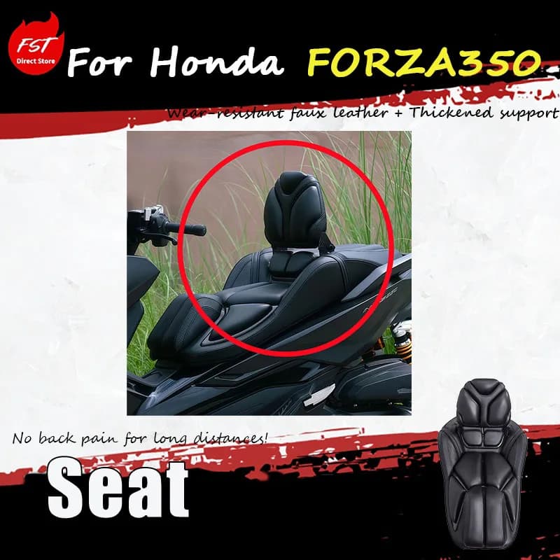 Cuscino Sostitutivo per Sella Moto Honda Forza 350 NSS350 Comfort Modificato e Ispessito - Design Ergonomico Premium