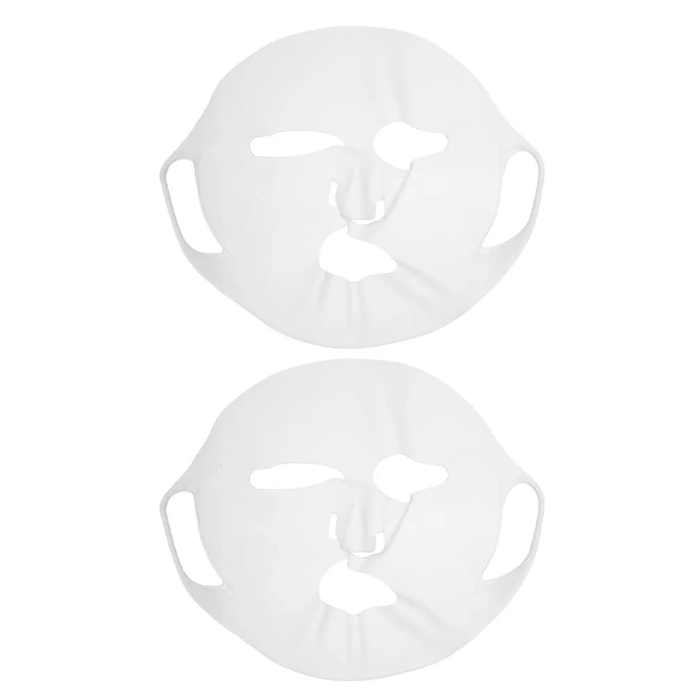 2 Pezzi Coprimaschera in Silicone con Gancio per Orecchio, Riutilizzabile, Antiscivolo, Supporto per Maschera Viso, Strumento Idratante per la Cura della Pelle, Patch per Idroterapia
