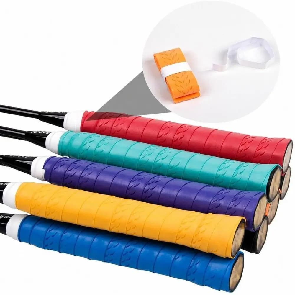 Anti Slip Badminton Overgrip Perforated Breathable Tennis Overgrip Tape Winding Sweat Absorption Rackets Grip Racquet Supplies