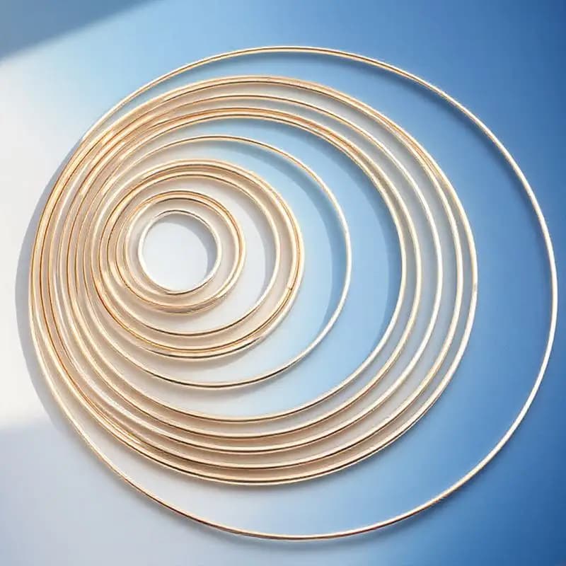10Pcs Dreamcatcher Ring 50Mm Premium Metal Hoop for DIY Mandala Thong Wrapping Craft Frame Art Display Home Decor