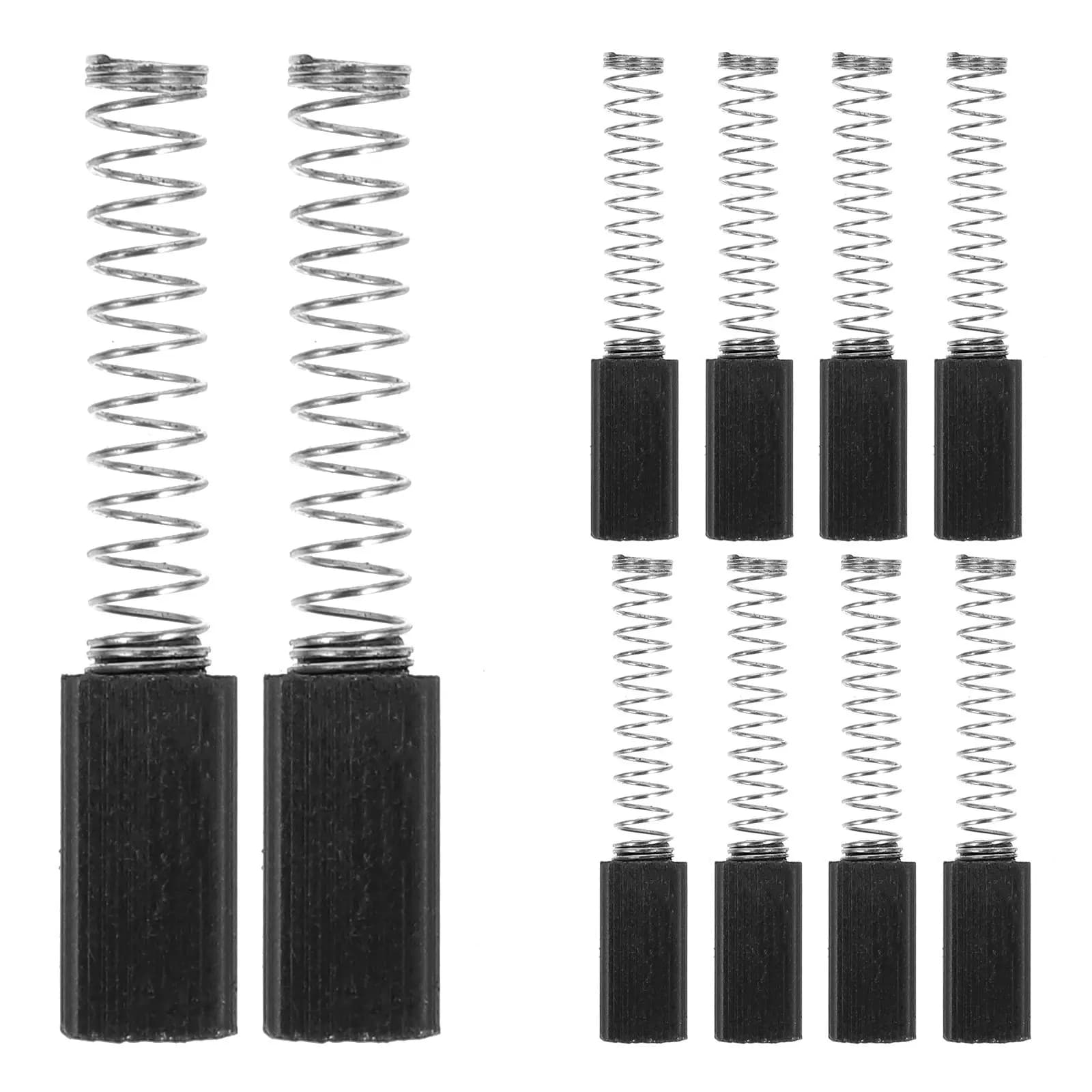 Kit di 10 Spazzole di Carbone per Macchina da Cucire, Ricambi per Riparazione Motori Domestici e Overlock, Accessori per Piccoli Motori