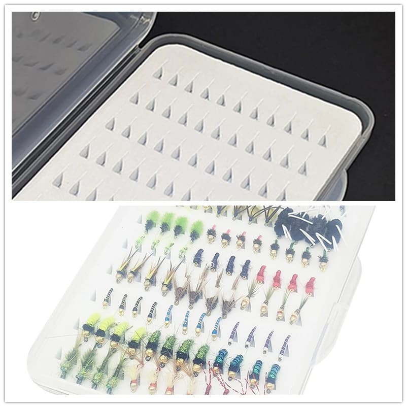 Darrkxa Da1Pc S/M/L Micro Midges Ninfa Slim Fly Box With Foam Fishing in Moscow Recalling Box Fishing Equipment Love Fly Box