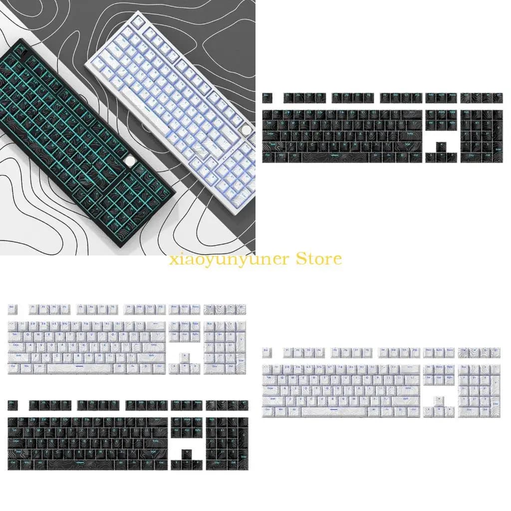 P9JB 108 Line Original PBT Keycaps Stampa frontale Retroilluminato Sublimazione KeyCap per tastiere meccaniche