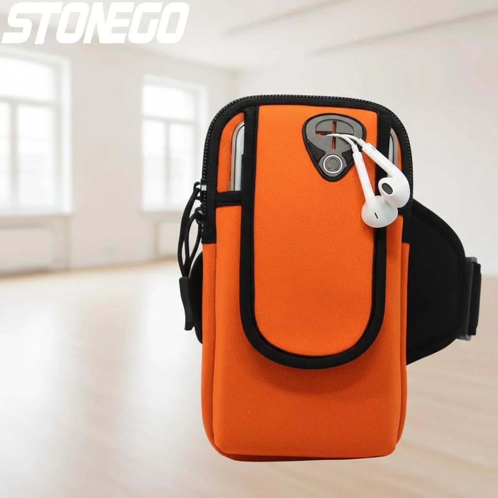 Outdoor sports arm bag, portable arm band for phone, for running and fitness, unisex, adjustable, arm phone holder, light, racing belt