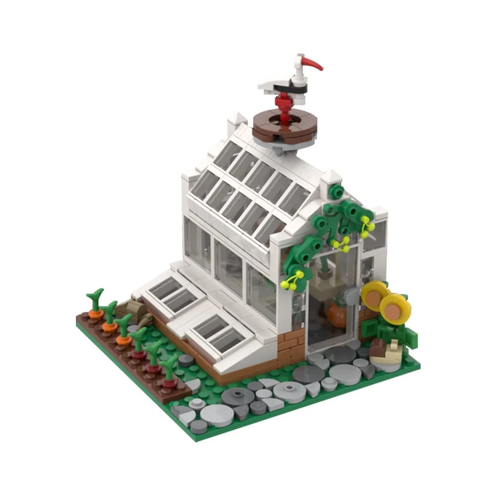 Gobricks MOC-194436 Victorian Greenhouse Building Blocks