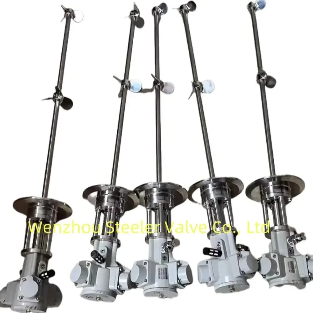 Motor pneumatic motor mixer SS304/ pneumatic agitator/ pneumatic agitator with mixed agitation blades