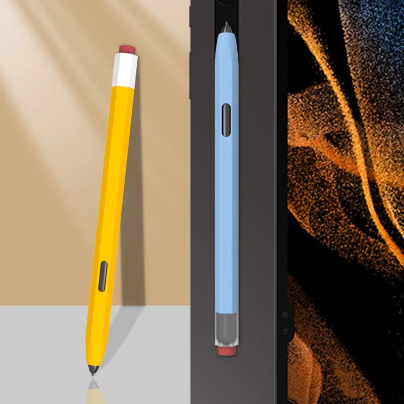 Custodia in silicone per tablet Touch Stylus Pen Cover tinta unita per Samsung Galaxy Tab S6 Lite S10 Ultra S7 FE S8 Ultra S9 Plus