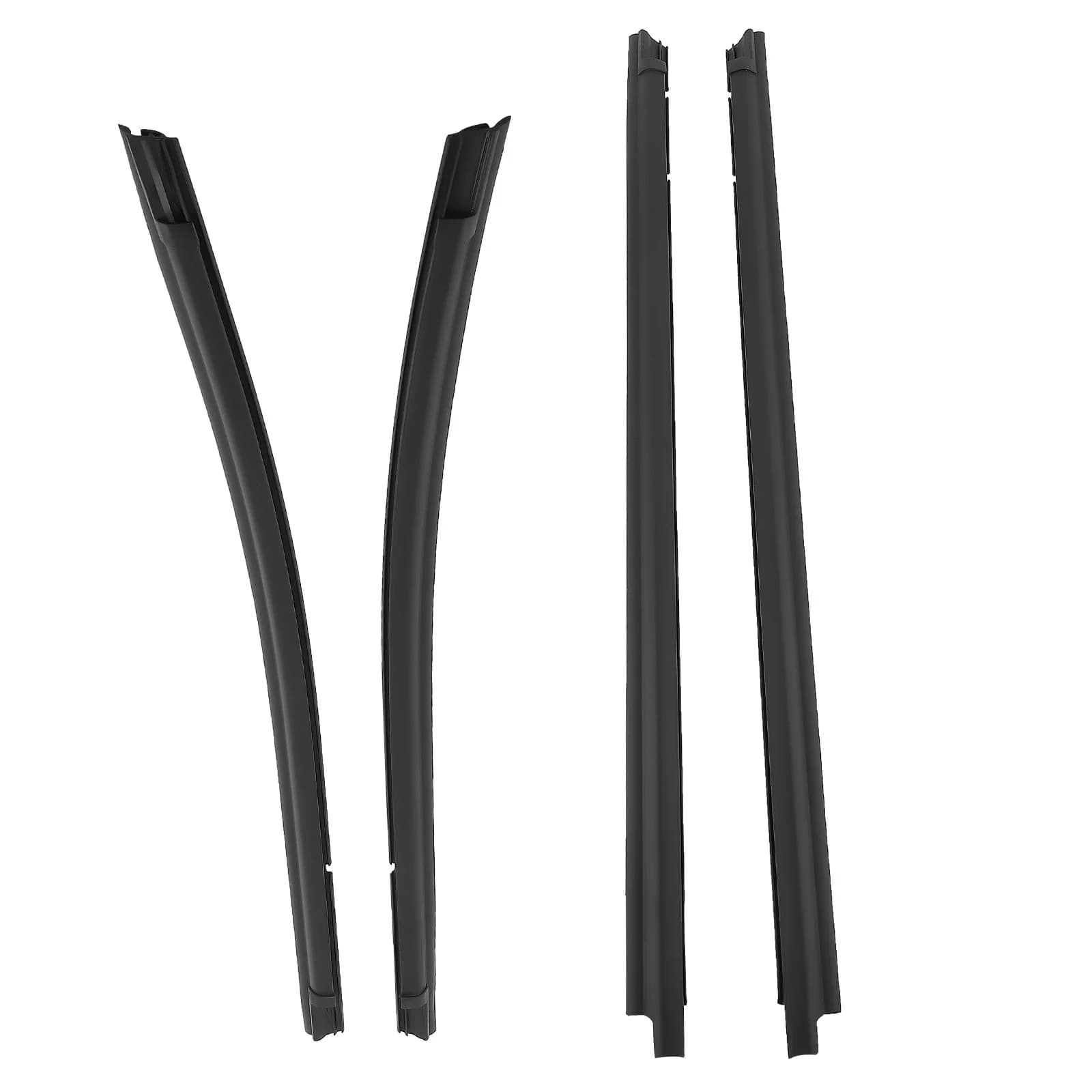 Door Window Moulding Trim Weatherstrip 4pcs for Toyota Tacoma Double Cab 2005-15