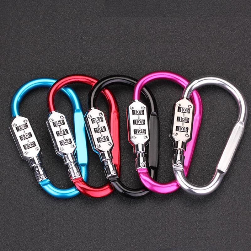 D-type piccola zucca fibbia borsa per bagagli multifunzionale zaino Password Lock casco Car Basket Lock alpinismo fibbia rapida