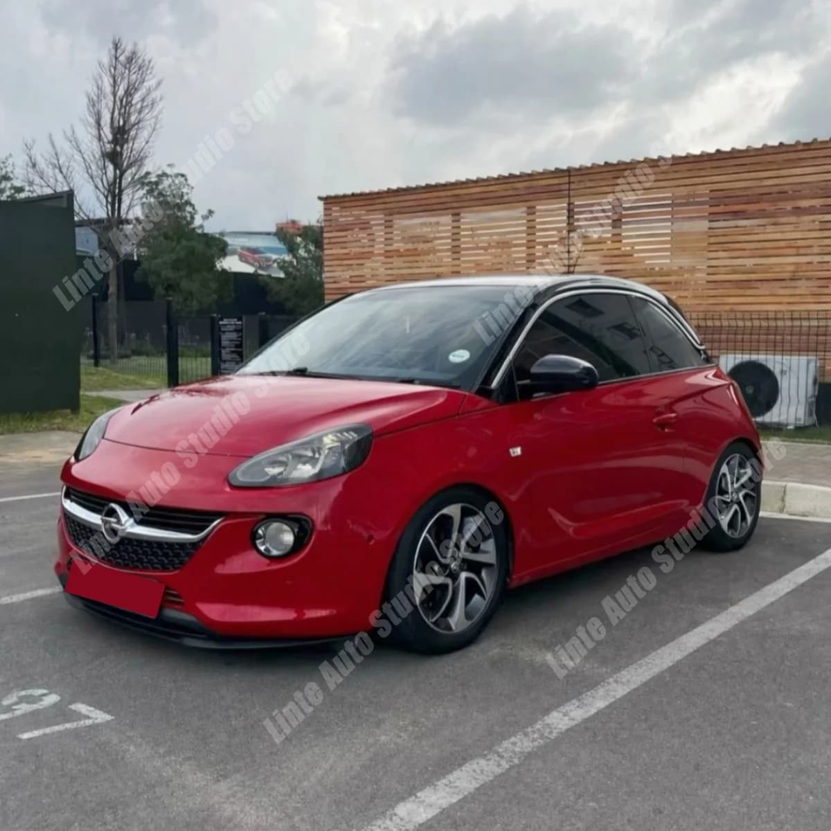 Front Bumper Lip Splitter For Opel Adam 2013-2019 Standard / S Under Chin Apron Spoiler Diffuser Guard Black ABS Bodykits Tuning
