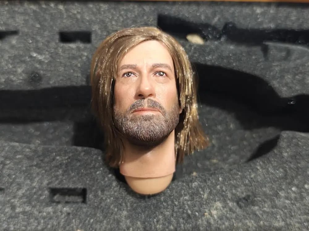 1/6 In vendita V80184 US. Tough Guy Soldier Head Sculpt Intaglio con guanto per trapianto di capelli Manicotti per sigari per figura di bambola da 12 pollici DID