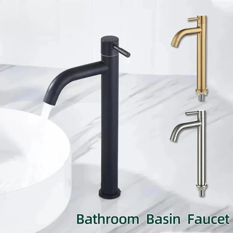 Rubinetto da cucina/bagno LUXROB in acciaio inossidabile a apertura rapida, singolo, per lavello, nuovo arrivo 2026