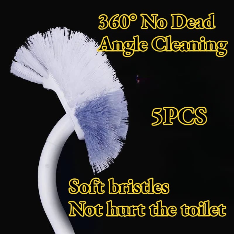 Spazzola per WC Giapponese con Manico Lungo, Setole Morbide, in Plastica, Pulizia Potente Senza Angoli Morti, Montaggio a Parete, per Bagno Domestico, Semplice