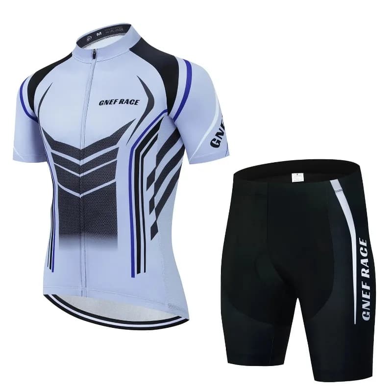 Outdoor summer sunscreen, moisture absorption, quick drying, cycling clothing, short sleeve shorts, top finntrail set