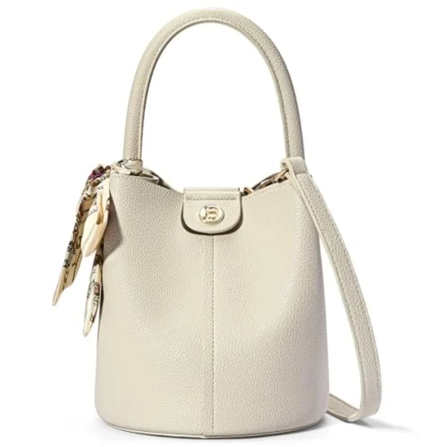 BOSTANTEN Borse a tracolla piccole da donna Borsa a secchiello mini in pelle vegana con tracolla rimovibile