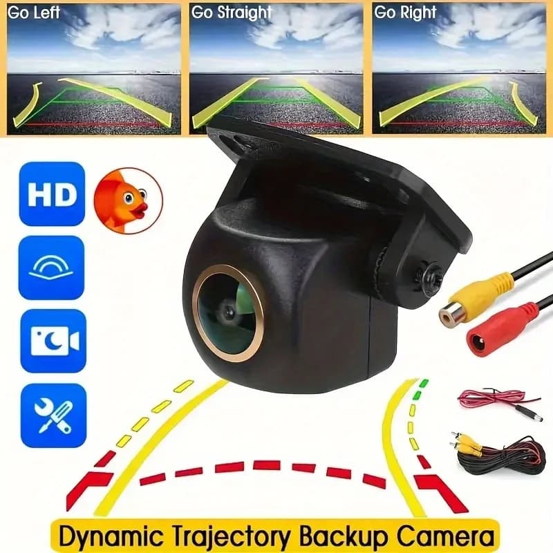 Telecamera di Retromarcia con Linee Guida Dinamiche, Visione Notturna a Colori e Assistenza Intelligente alla Guida - per SUV, Camion, Camper