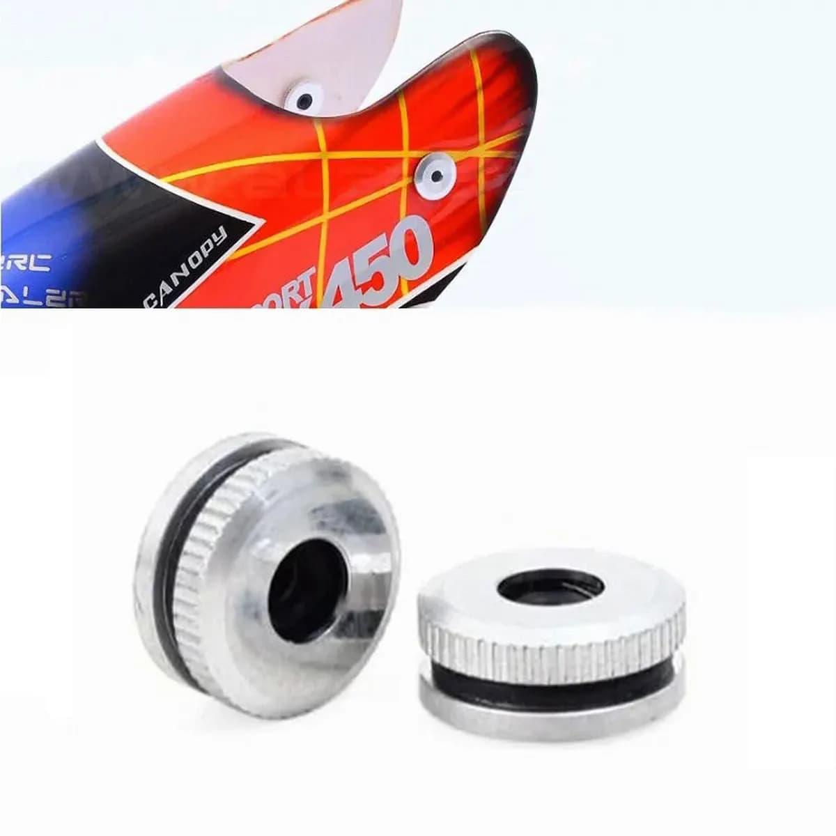 Dadi di montaggio per tettoia in metallo per elicottero ALIGN T-Rex 380 450 500 550 600 RC