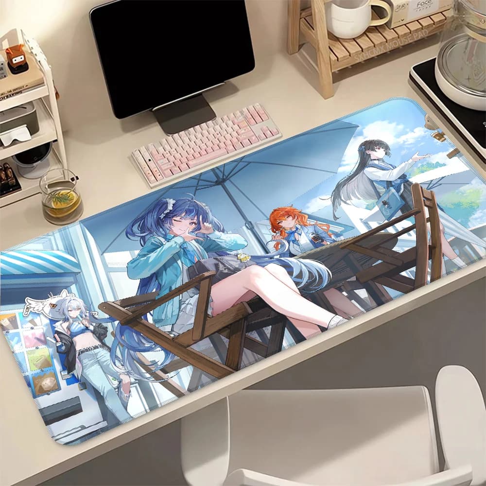 Chisa Annihilation Wuthering Waves game mouse pad with sewn edge, high precision tracking, for professional players, gift for anime collectors