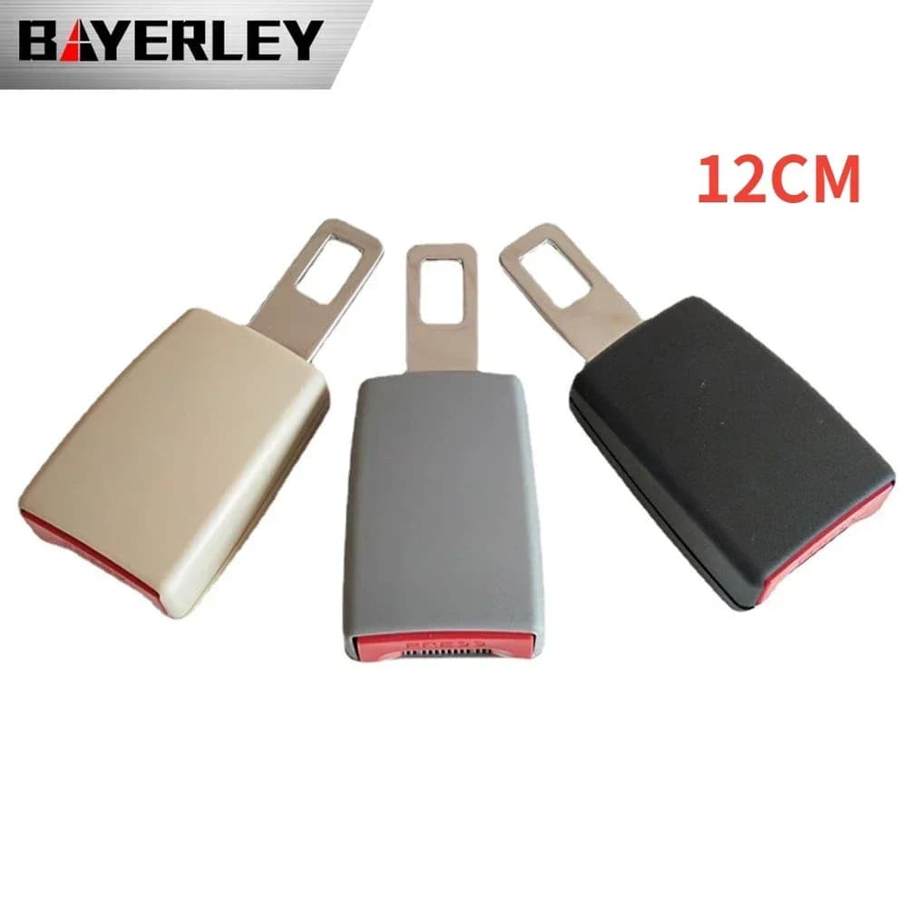 Bayerley 12 cm Fibbia per cintura di sicurezza per auto Accessori per cintura di sicurezza per auto - Prolunga per clip per fibbia per cintura di sicurezza e estensione Accessori per auto