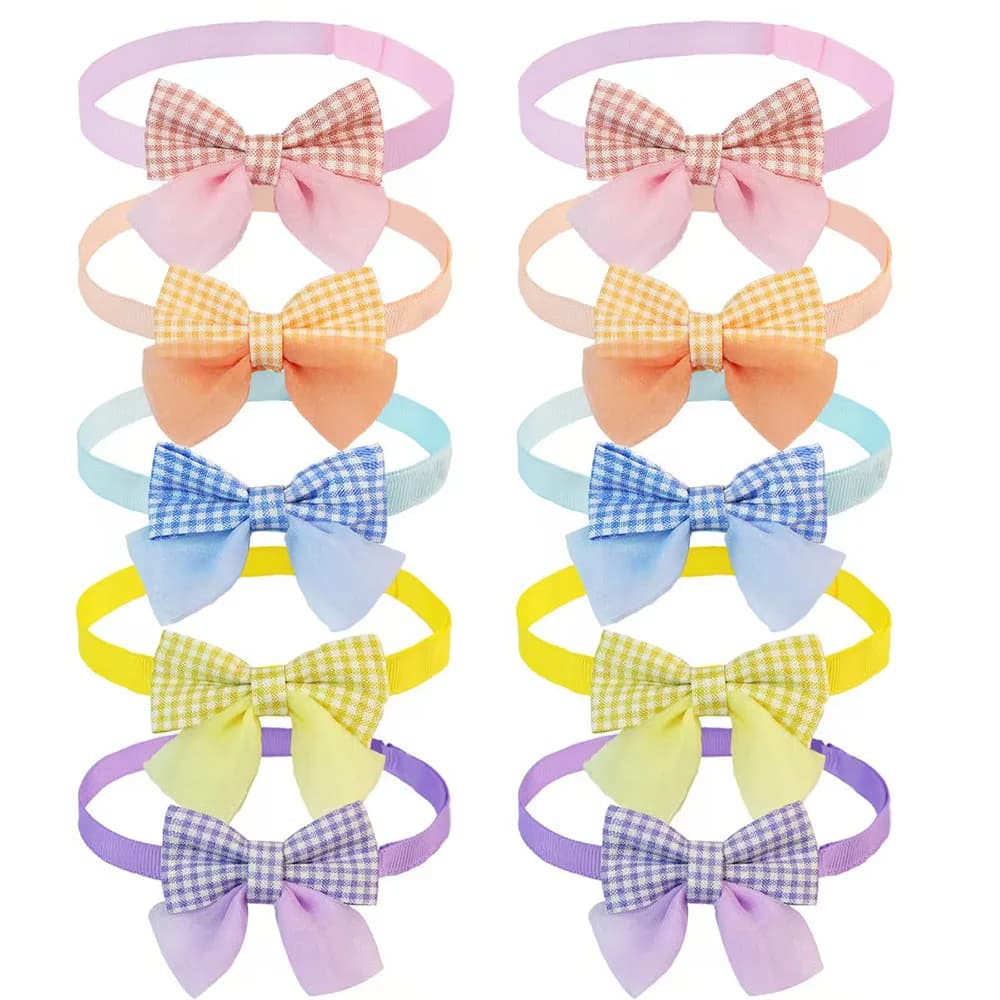 5/10PCS Collari per cani fatti a mano Fiore regolabile Papillon per cani da compagnia Cravatte in pizzo Papillon per cani Accessori per toelettatura animali domestici per cani