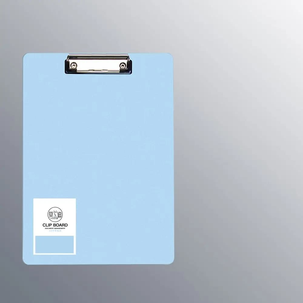 Clip Board School Office Stationery Supplies with Low Profile Clip Plastic Clipboard Splint Memo Clip File Folder Writing Pad