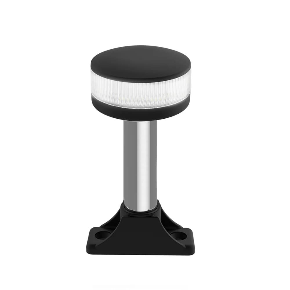 STLF 2 NM 12V Acciaio inossidabile Bianco ripiegabile a tutto tondo Lampada a LED per poppa marina Luce di ancoraggio per navigazione per barche